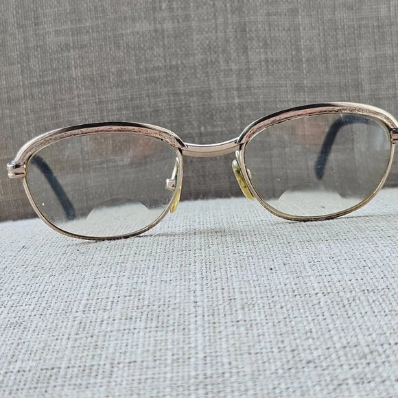 Vintage Safilo Women Eyeglasses Frame Gold Tone Glasses Eye Wear Frame Italy - Picture 4 of 13